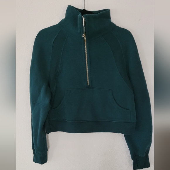 Lululemon scuba half zip, XS Forest Green - Picture 1 of 9